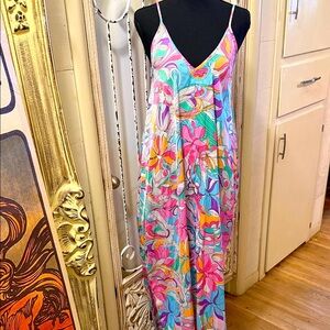 Colorful Floral Maxi Dress
